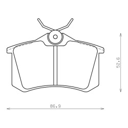 WINMAX ARMA CIRCUIT REAR BRAKE PAD SET